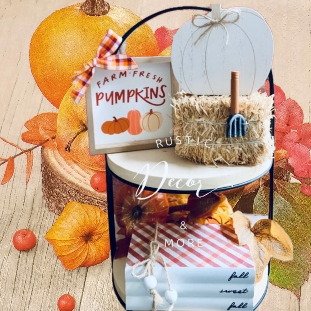 Fall Farmhouse Decor 3pc Set